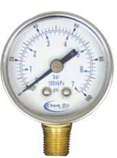 0-30 PSI pressure gauge 1-1/2