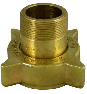 3 1/4 F acme x 2 MPT filler coupling brass nut brass nippl