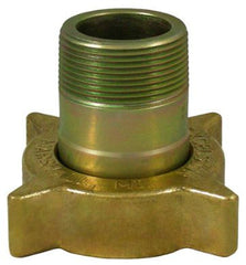 3 1/4 F acme x 2 MPT filler coupling brass nut steel nippl