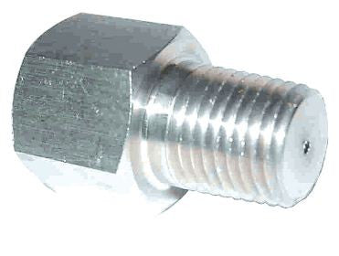 1/4" MPT x 1/4" FPT Steel Pressure Snubber w/ #54 orific