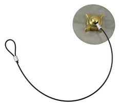 3-1/4" acme brass cap with SS flange and cable assembly
