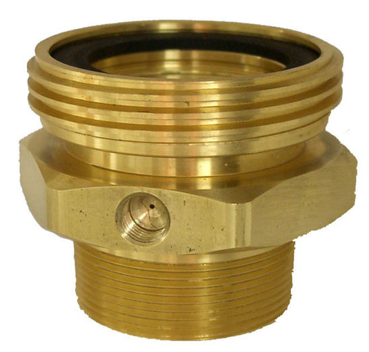 3 1/4 M acme x 2 MPT brass adaptor w/ 1/4" FPT