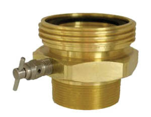 3 1/4 M acme x 2 MPT brass adaptor with vent valve * ME *