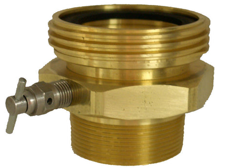 3 1/4 Macmex2 MPT brass adptr with stainless steel vent vlv