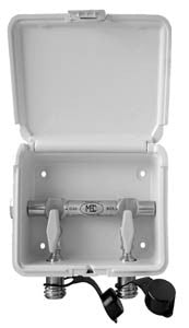 Dual QCC1 Gas Outlet Kit with Ball Valve x 1/2 fpt Ivory Box – CHS ...