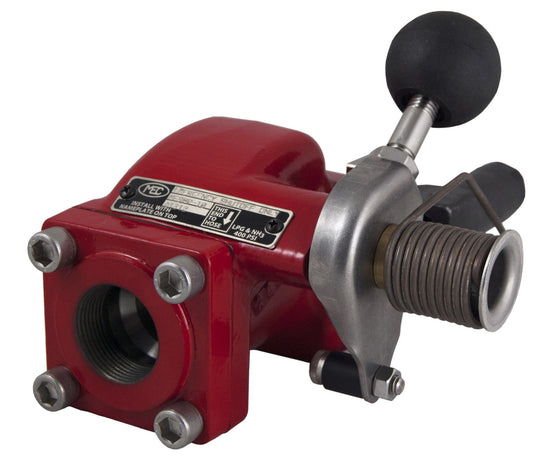 1-1/4" FNPT Emergency Shutoff Valve with Pneumatic Latch