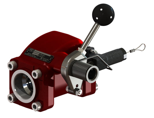 3" FNPT Emergency Shutoff Vlv with Cable Latch