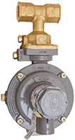 POL x 1/2 Two Stage Regulator with tee inlet