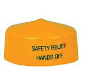 2 3/4" Yellow Relief Cap