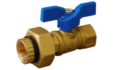 1/2" FPT ball valve with dielectric union (8 per box)