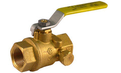 1" female Ball Valve with side tap
