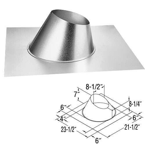 Roof Flashing 0/12 to 6/12 Roo Pitch