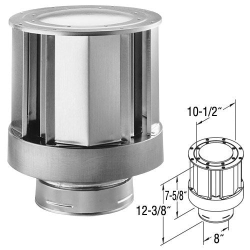 High Wind Vertical Termination Cap