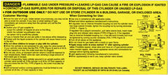 Warning label 3 valves black on yellow, SEE SP53R ROLL