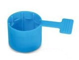 Blue Tear Cap - Single use plastic cover with pull tab CA