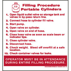 Port cylinder fill instruction decal