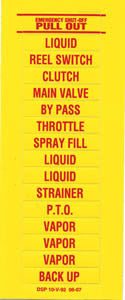 Liquid/Clutch/PTO/By Pass decal – CHS Propane Equipment