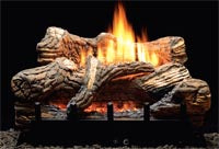 24" Flint Hill Log Set with VF Burner, 34 BTU, Millivolt, NG