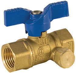 Valve-Ball 3/4" FIP 2 Piece 600 WOG w/side tap