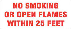 SIGN-METAL NO SMOKING OR OPN FLME 4