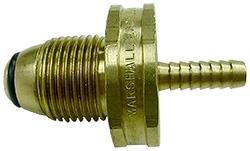 HANDWHEEL-HEX SOFT NOSE BRASS POL X 1/4