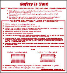 DECAL-VINYL SAFETY IS YOU RED ON WHITE 11" X 12"
