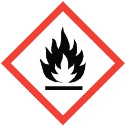 DECAL-CUSTOM FLAMMABLE GAS PICTOGRAM 10-3/4