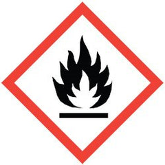 DECAL-CUSTOM FLAMMABLE GAS PICTOGRAM 10-3/4" X 10-3/4"